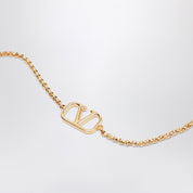 Bracelet en métal doré Valentino Garavani Vlogo Signature