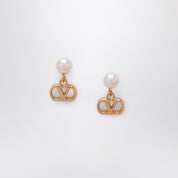 Pendientes Vlogo Signature de Valentino Garavani con perla