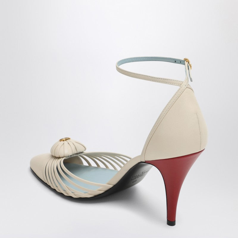 Valentino Garavani Décolleté'' VG Sandale Royal ivoire