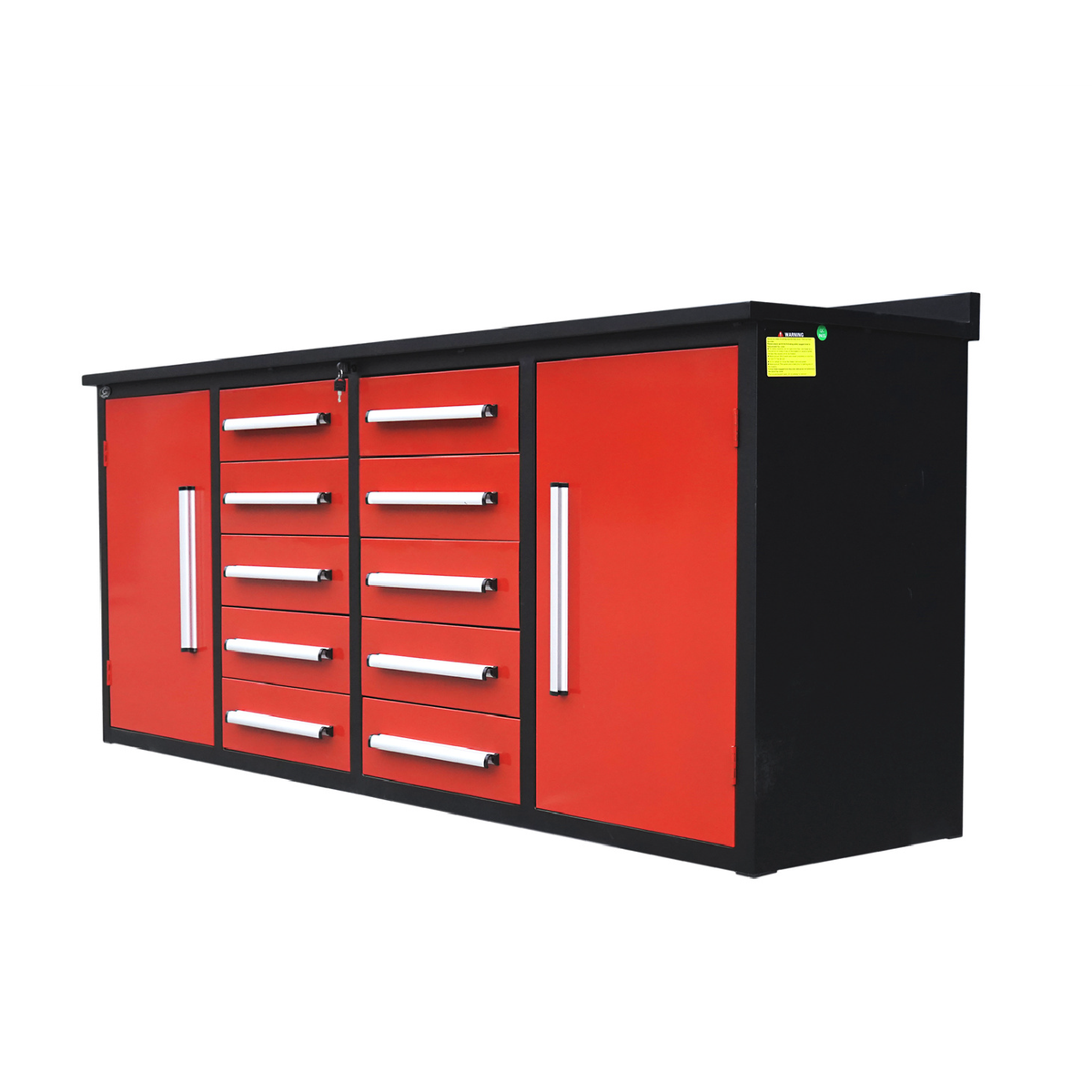 Chery Industrial [AS-IS] 10ft Storage Cabinet with Workbench (15 Drawers) - D_WW000179