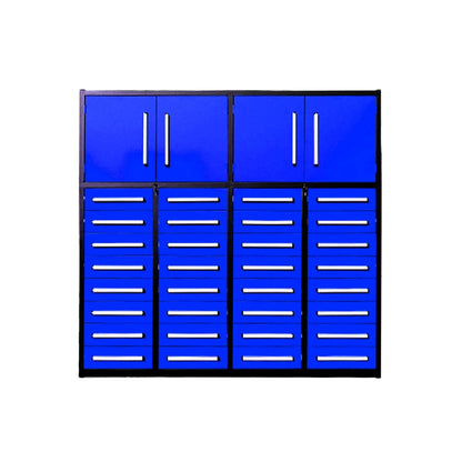 Chery Industrial 7ft Garage Storage Cabinet (32 Drawers & 2 Cabinets) - WW000210