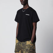 DAGGER Faded black T-shirt with logo print
