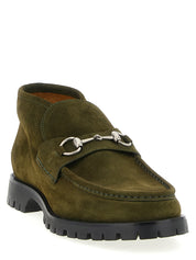Gucci Horsebit Ankle Boots