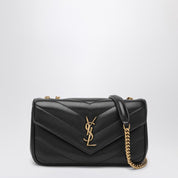 Bolso pequeño LouLou de Saint Laurent en piel negra