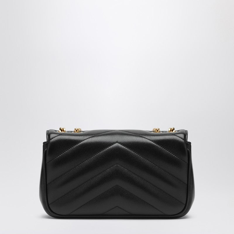 Bolso pequeño LouLou de Saint Laurent en piel negra