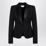 Alexander McQueen Black single-breasted wool jacket