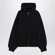 Balenciaga Washed black Flipped Uni Regular Fit zip hoodie