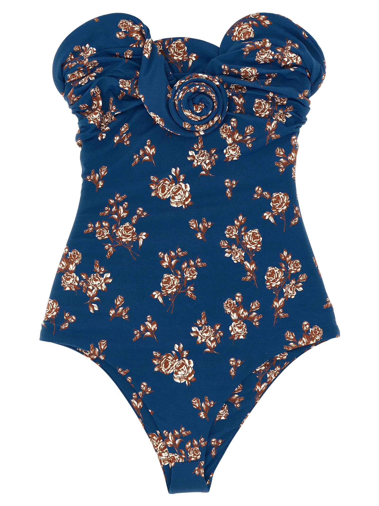 Magda Butrym One‑Piece Swimsuit 05 — Blue Floral