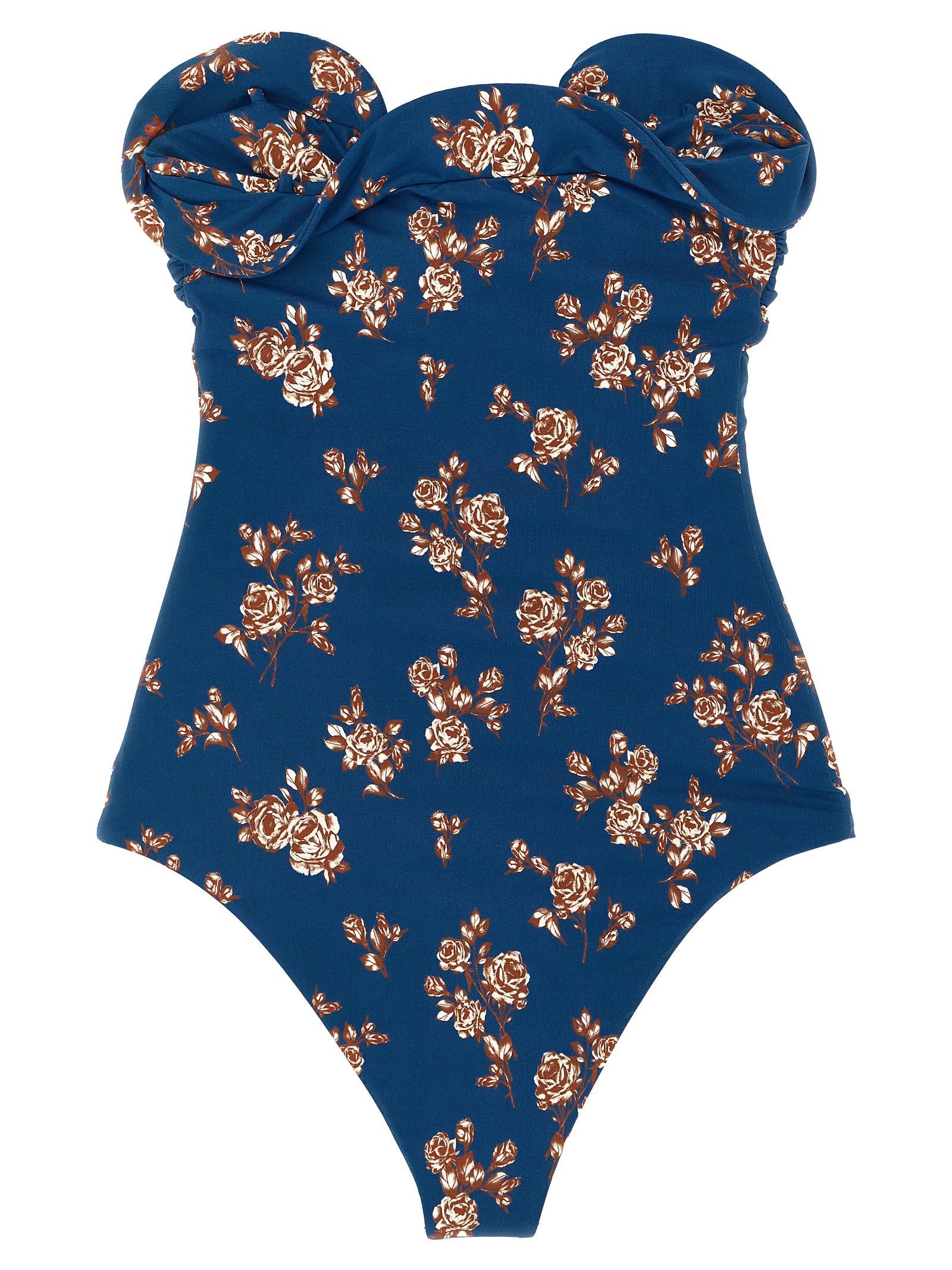 Magda Butrym One‑Piece Swimsuit 05 — Blue Floral