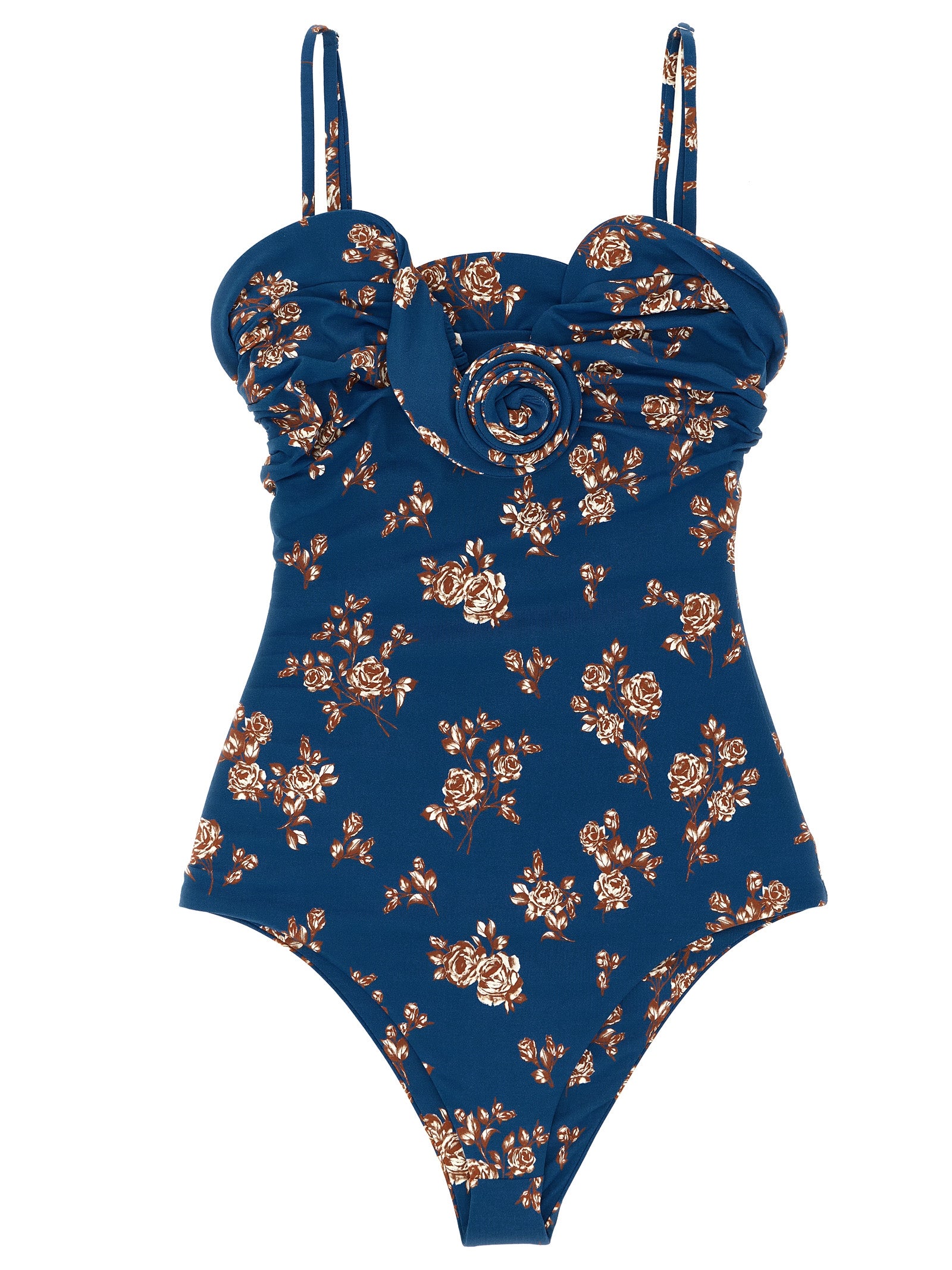 Magda Butrym One‑Piece Swimsuit 05 — Blue Floral