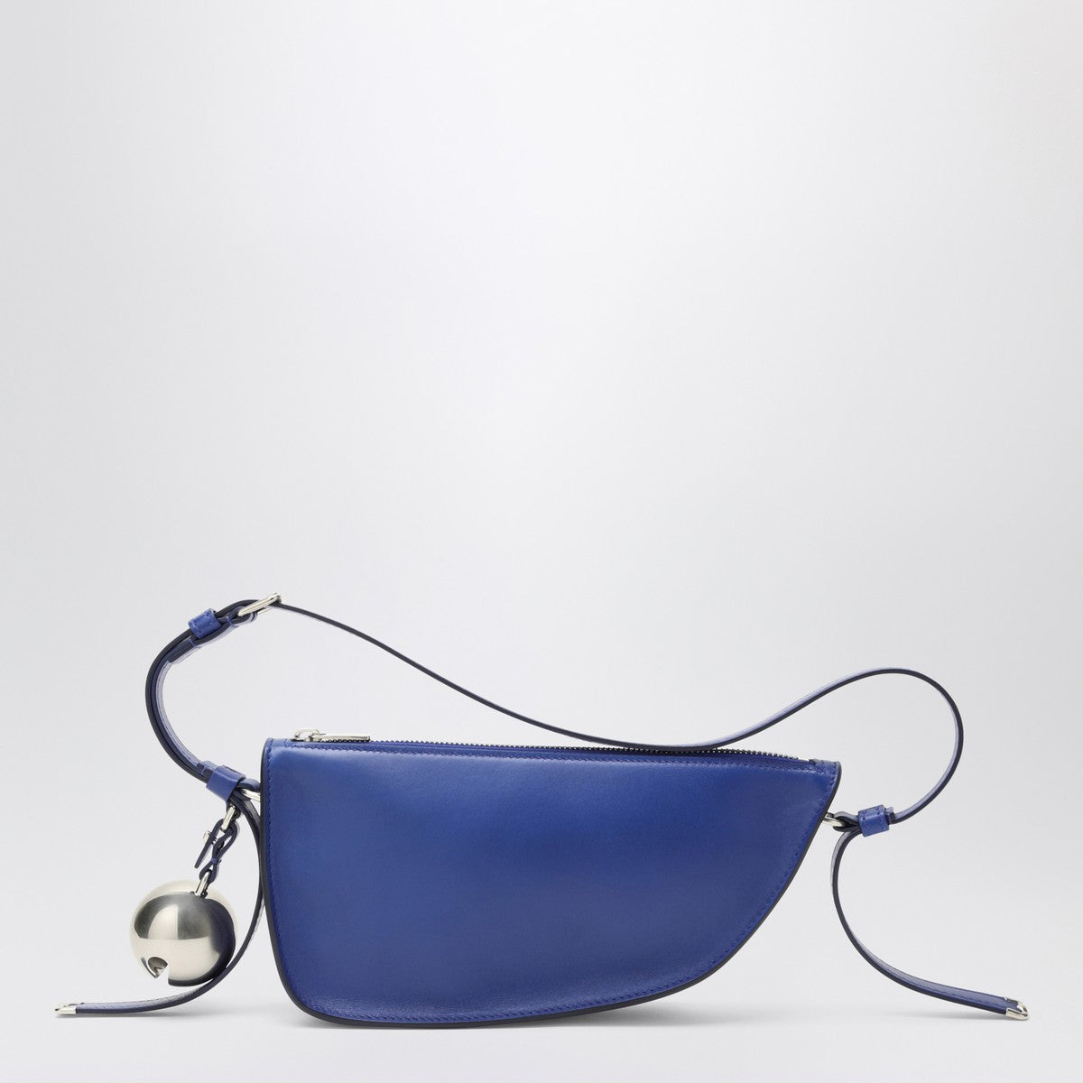 Burberry Medium Shield blue leather shoulder bag