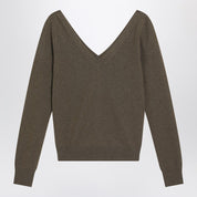 Saint Laurent Khaki cashmere sweater
