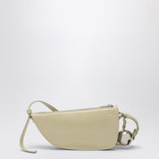 Sac Burberry Small Shield en cuir vert clair
