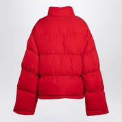 Balenciaga Reversible red and black down jacket in technical twill