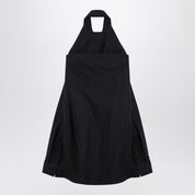 Robe effet chemise suspendue noire Balenciaga en coton