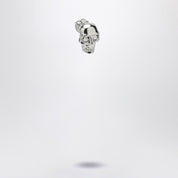Alexander McQueen Skull Earring in palladium brass