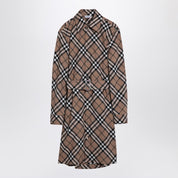 Burberry Check wool blend chemise dress