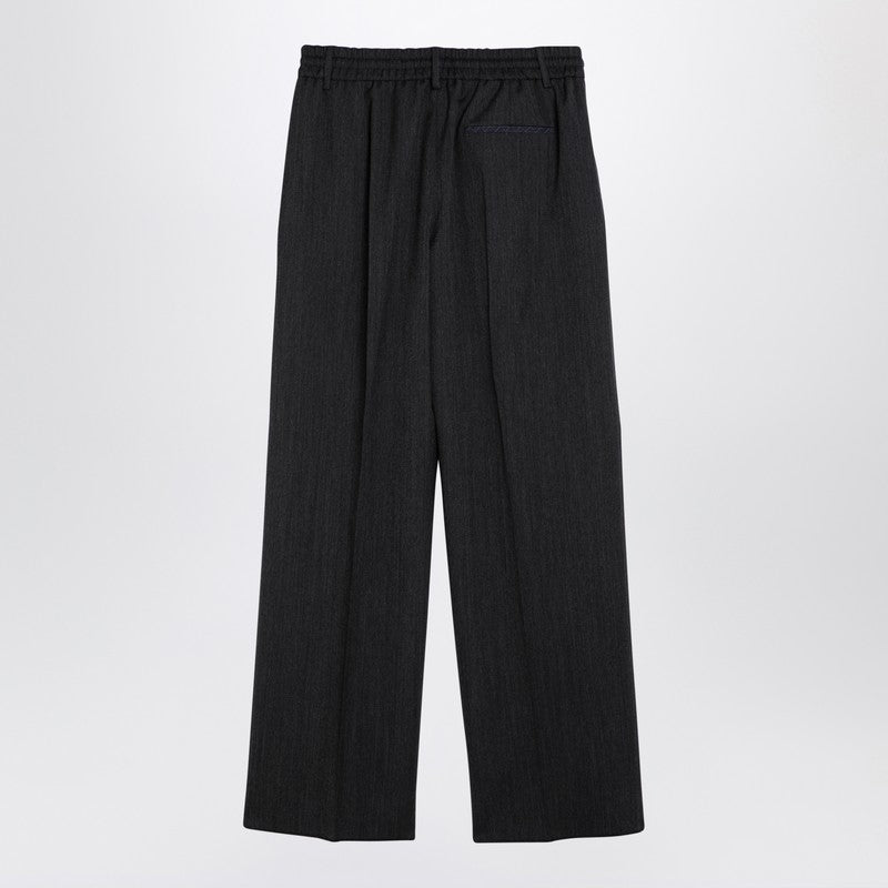 Burberry Grey wool trousers with darts