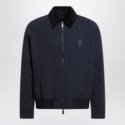 Burberry Quilted Jacket — Navy Nylon Jacket for Men