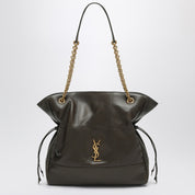 Saint Laurent Brown leather shopping bag Jamie