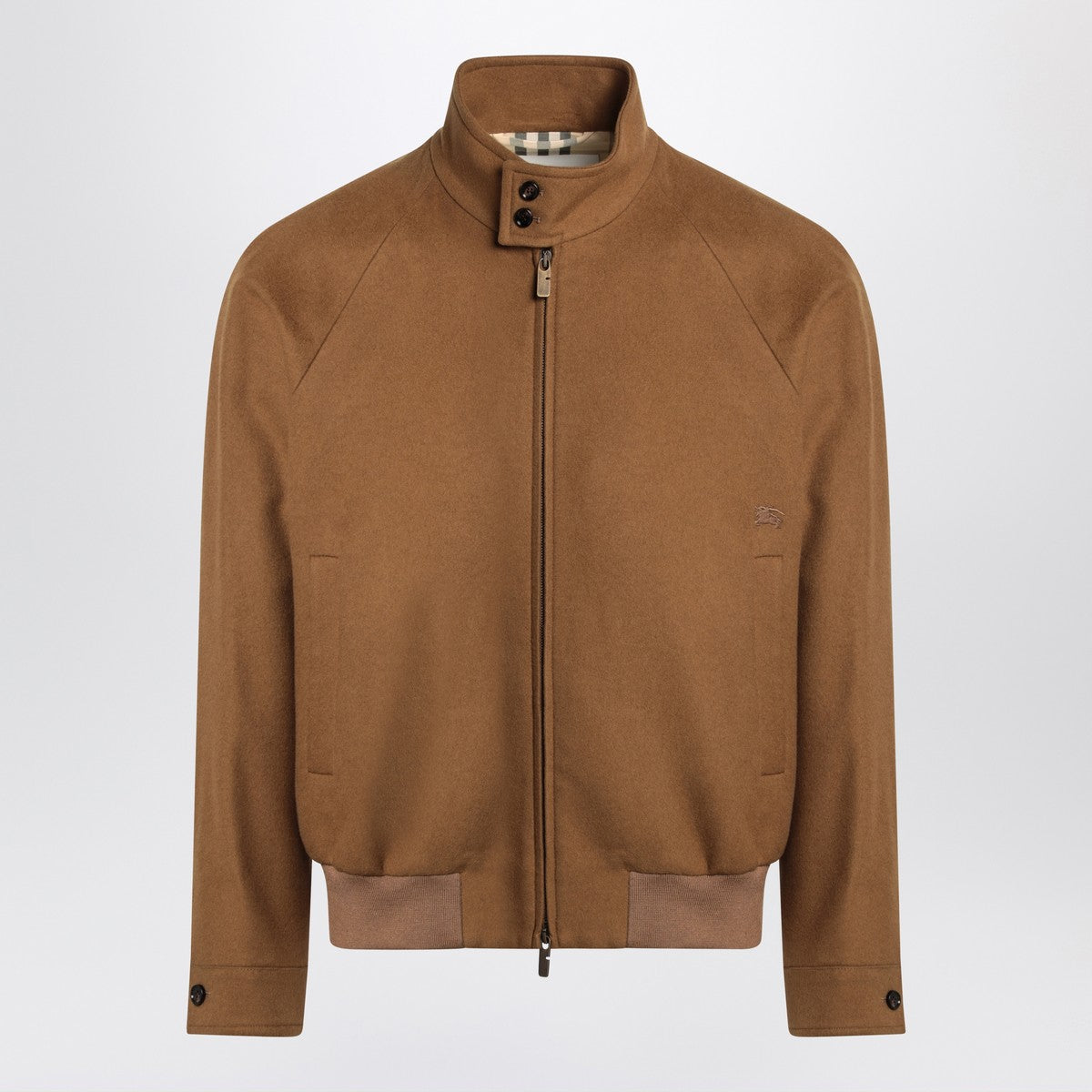 Burberry Cashmere Harrington Jacket — Brown Men’s Jacket