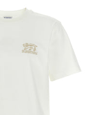 Burberry Sp25 T-shirt — Men's White Cotton Topwear