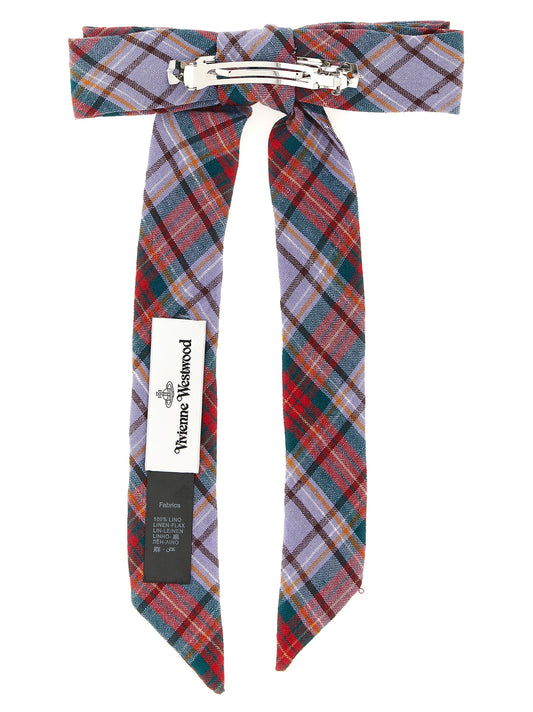 Vivienne Westwood Tartan Hair Clip — Bow Linen Accessory