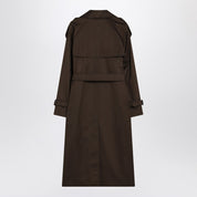 Burberry Trench Castleford long in juniper cotton gabardine