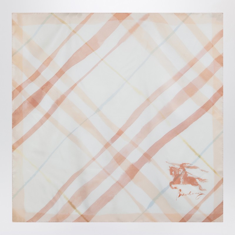 Burberry Silk scarf Watercolor effect check
