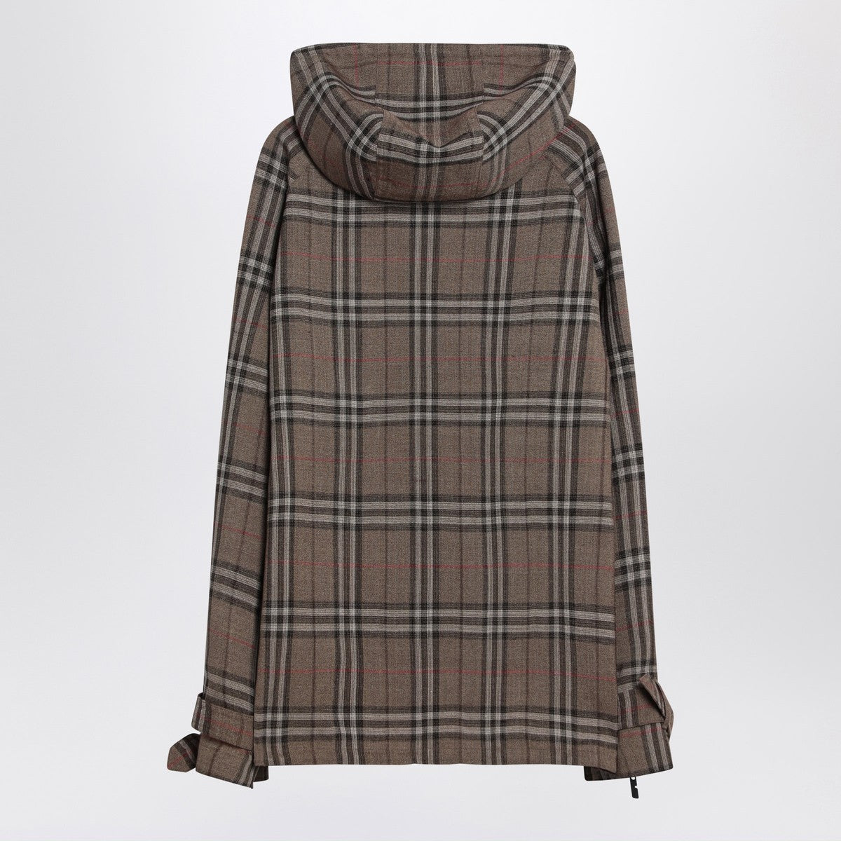 Veste Burberry demi-zip en mélange de soie à motif Check