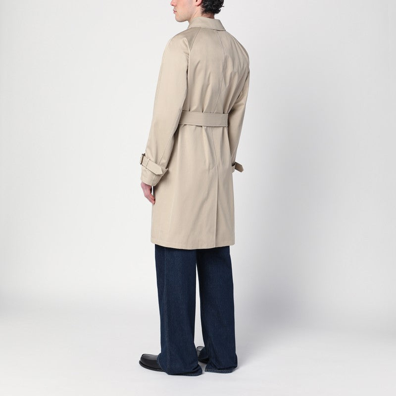 Trench-coat en coton beige Burberry avec ceinture