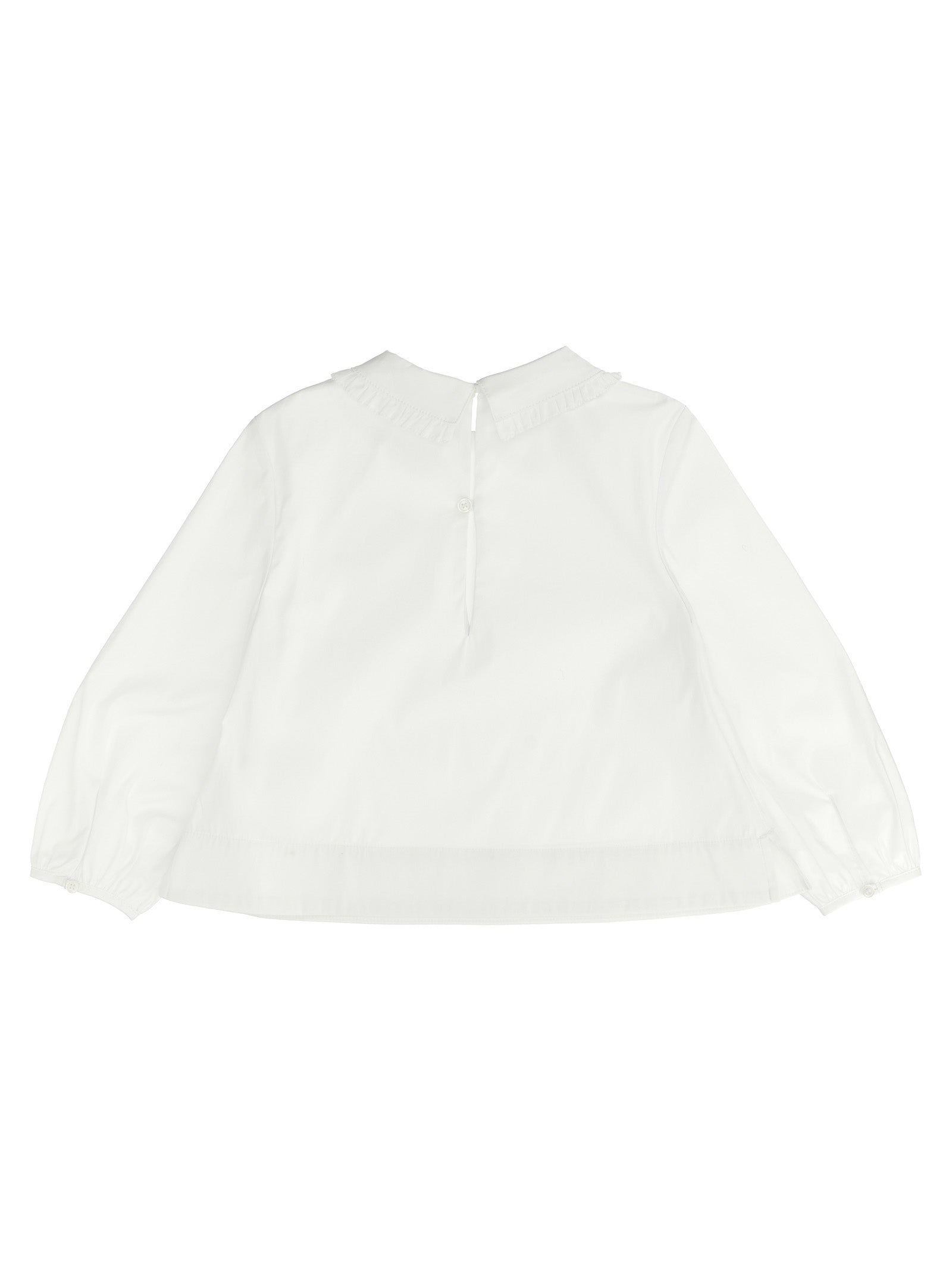 Burberry Cora Shirt - Girls' White Topwear, Ruffled Collar