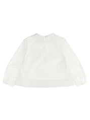 Burberry Cora Shirt - Girls' White Topwear, Ruffled Collar