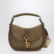 Burberry Small B Clip messenger bag in suede