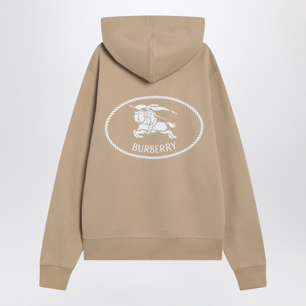 Burberry Knight Stamp beige hoodie in cotton