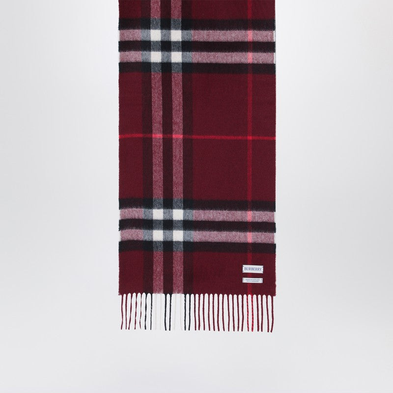 Burberry Cashmere scarf with Check pattern