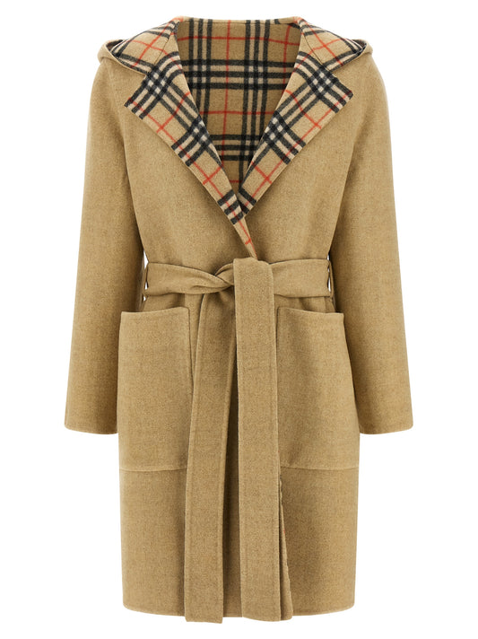 Burberry Hampshire Reversible Coat — Women’s Wrap Coat