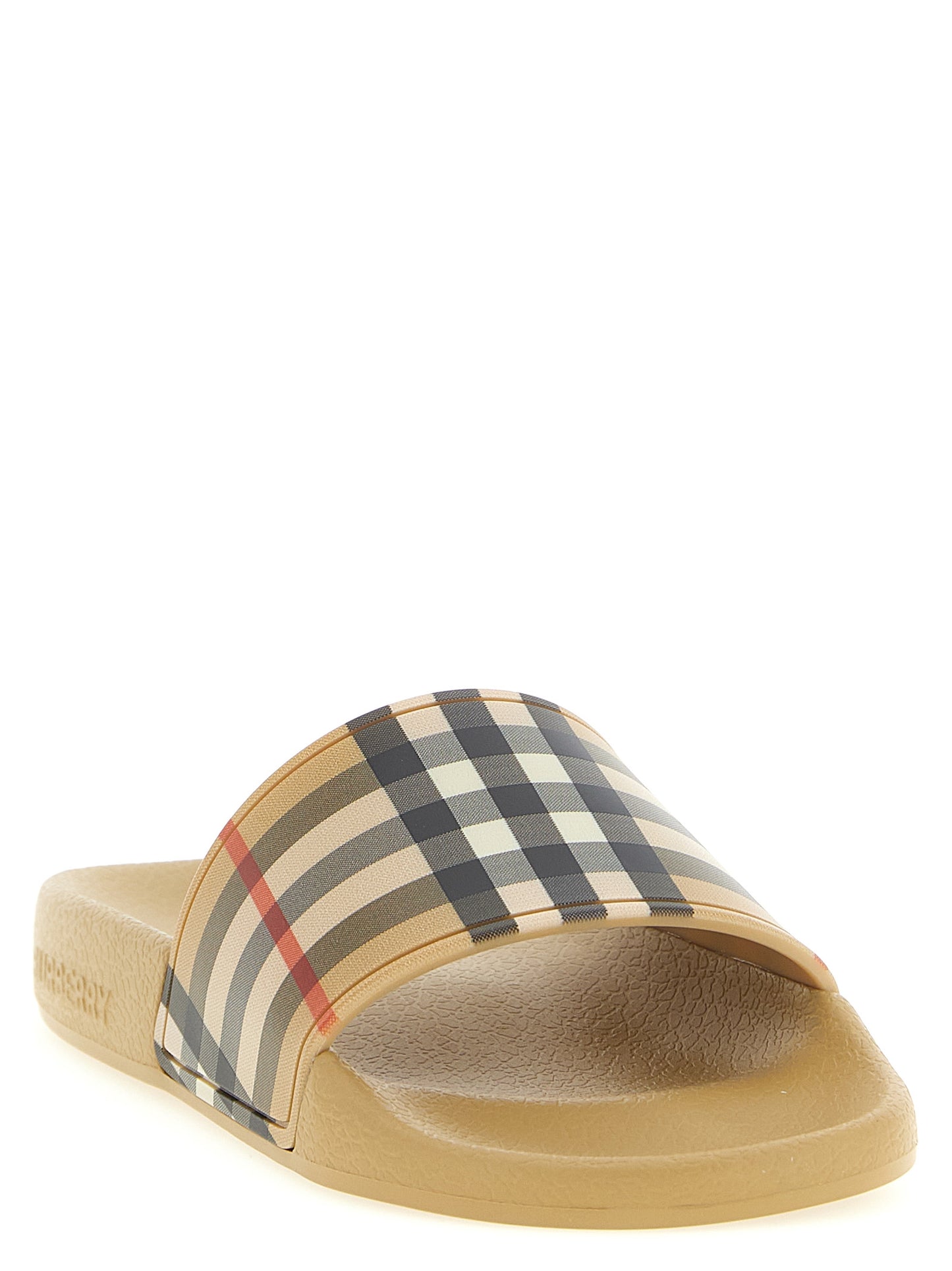 Burberry Furley Slides - Beige Sandals for Kids