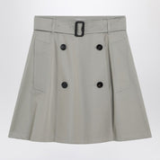 Burberry Beige trench mini skirt in gabardine