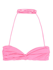 Magda Butrym Knot Bikini Top — Pink Beachwear