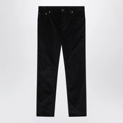 Burberry Dark blue cotton corduroy trousers