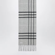 Burberry Reversible Check cashmere scarf with EKD in grey