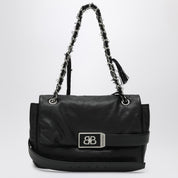 Sac bandoulière Balenciaga Modu en cuir noir de taille moyenne