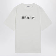 Burberry White T-shirt with logo print