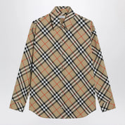 Burberry Beige shirt with Check pattern