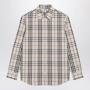 Beige Check shirt by Burberry