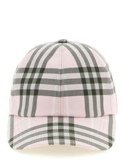 Burberry Pink Check Cap — Women's Designer Hat