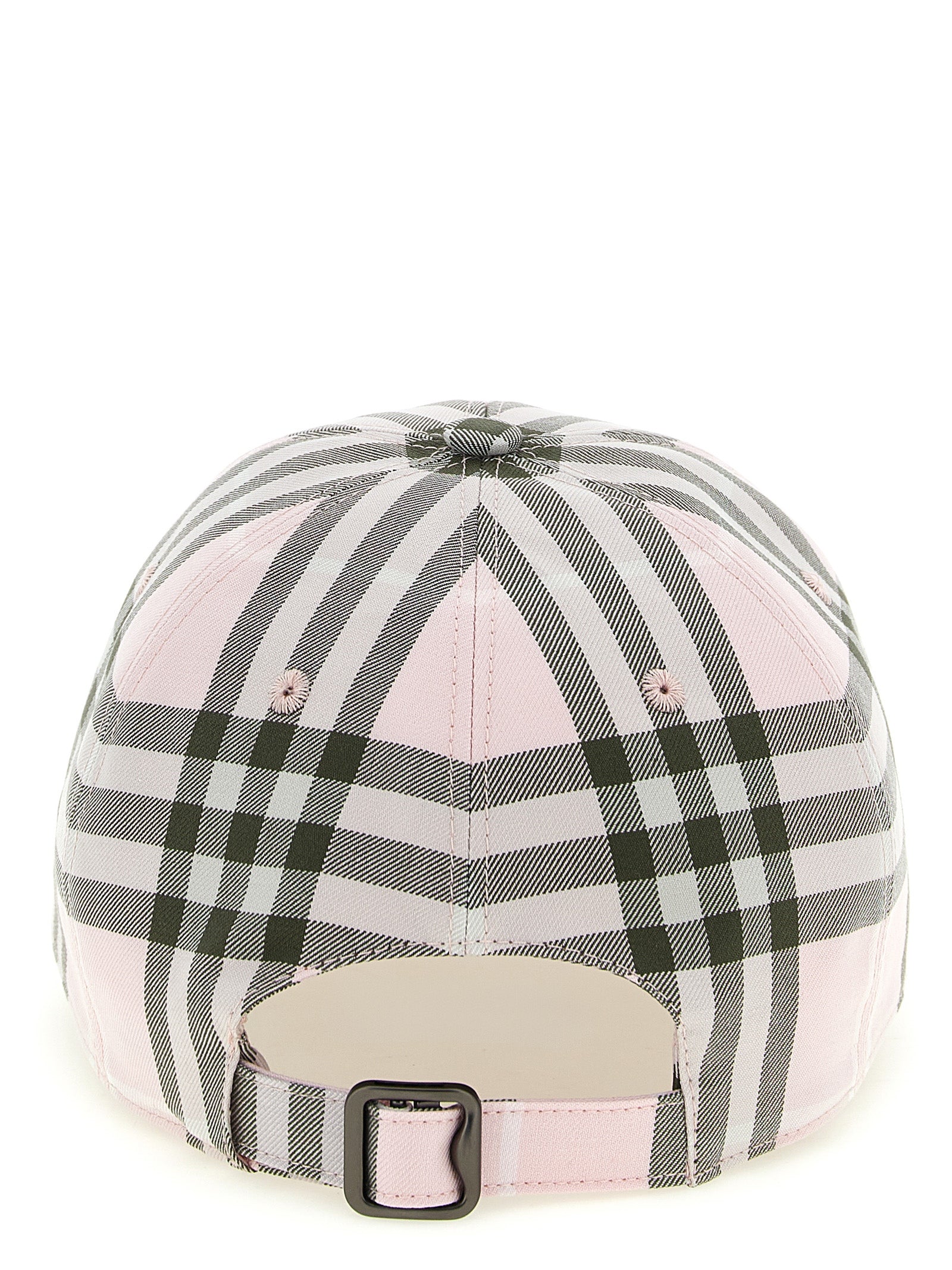 Burberry Pink Check Cap — Women's Designer Hat