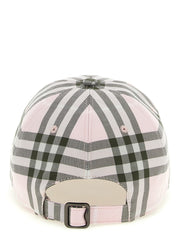 Burberry Pink Check Cap — Women's Designer Hat