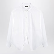 Chemise asymétrique en coton blanc Balenciaga